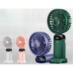 Ventilador Mini Portátil 5 Modos Pequeno Dobrável digital De Escritório Presente USB (Ventilador de mesa portátil)